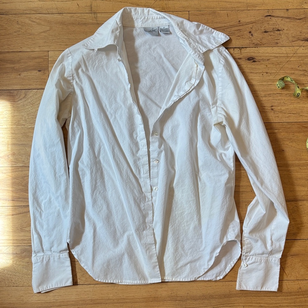 8 Tall Jacqueline Ferrar White Long-Sleeve Dress Shirt